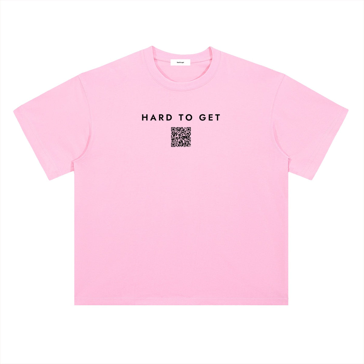 Hard to Get tee in Pink, front