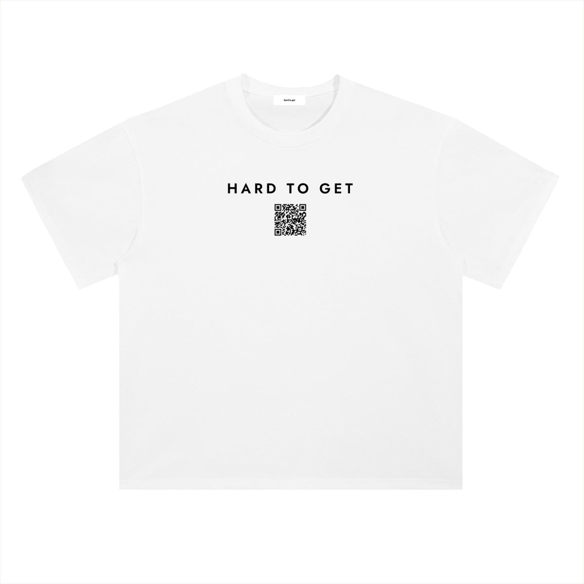Hard to Get tee in White, front